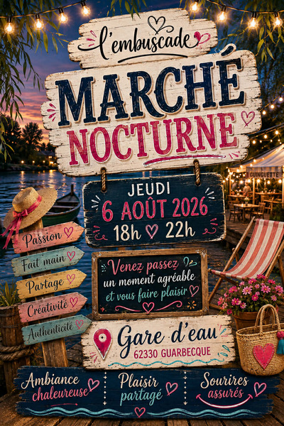 Marché nocturne ce jeudi 6 aout à Guarbecque