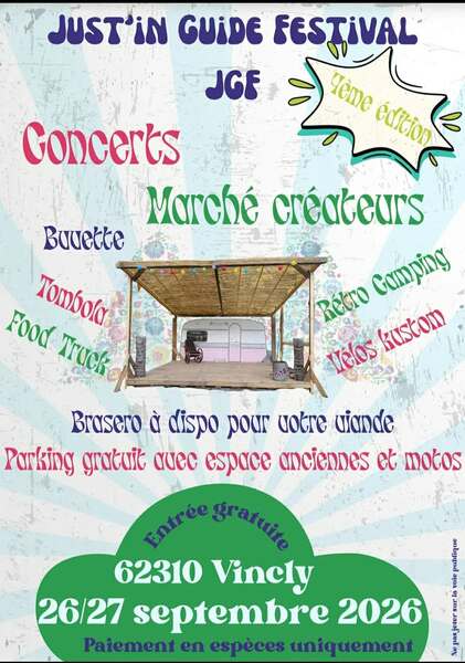 Quatrième édition du Just'in guide festival ces samedi 26 et dimanche 27 septembre à Vincly