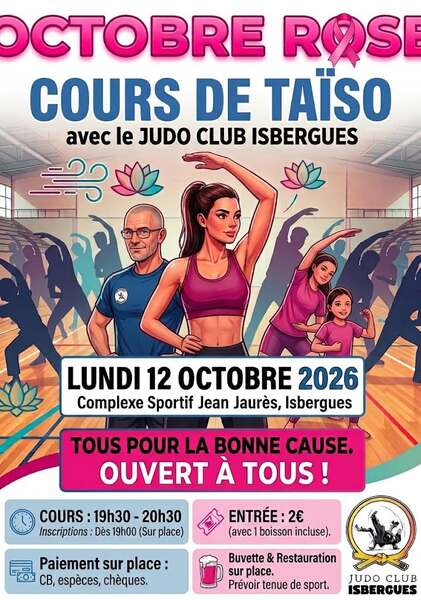Le club de Judo de la commune d'Isbergues se mobilisera pour octobre rose ce lundi 12 octobre