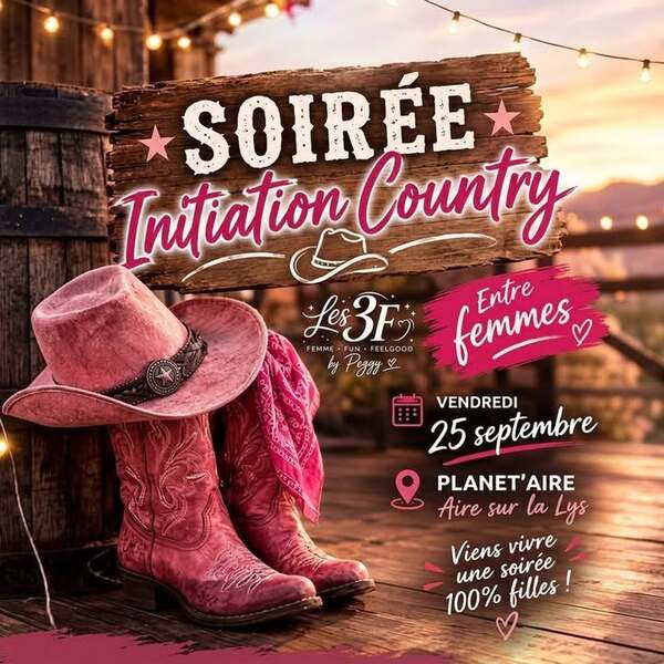 Une soirée initiation country ce vendredi 25 septembre chez Planet'Aire