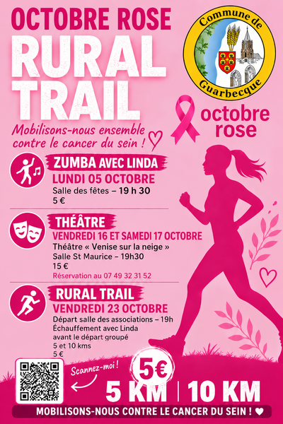 Quatre dates à retenir pour octobre rose avec la commune de Guarbecque