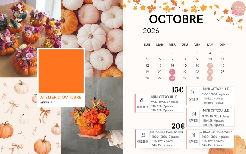 Ateliers citrouille en octobre à Heuringhem