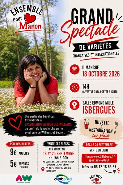 Le grand spectacle de l'association ensemble pour Manon revient en 2026
