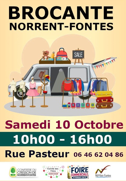 La brocante de la foire commerciale de Norrent Fontes ce samedi 10 octobre