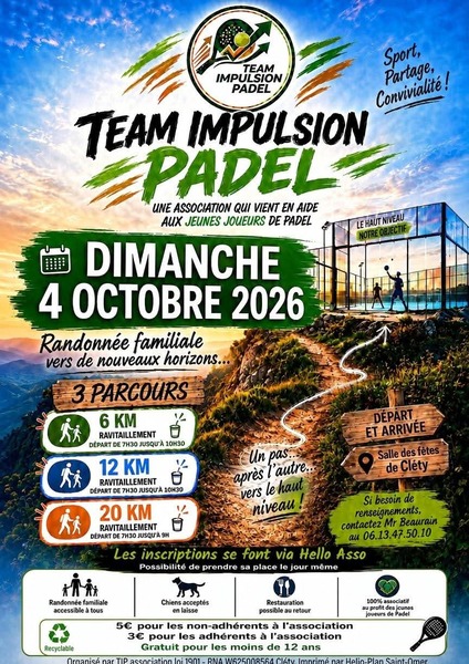 Des randonnées au départ de la commune de Cléty ce dimanche 4 octobre