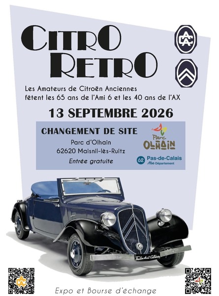 Les amateurs de citroên anciennes fetent les 65ans de l'ami 6 et les 40ans de l'AX.