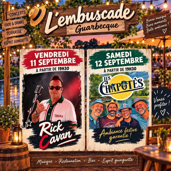 Deux concerts à la guinguette de Guarbecque