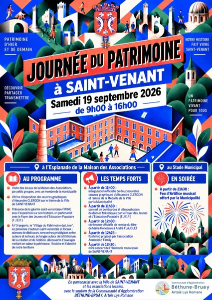 Les journées du patrimoine ce samedi 19 septembre à Saint Venant