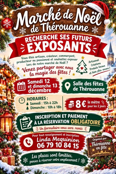 Marché de Noel cherche ses futurs exposants !