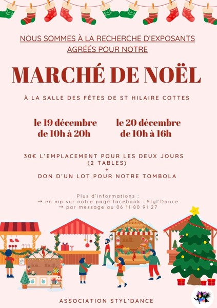 Un marché de Noel à Saint Hilaire Cottes ces samedi 19 et dimanche 20 décembre