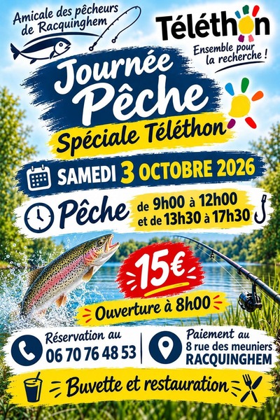 Journée pêche ce samedi 3 octobre à Racquinghem