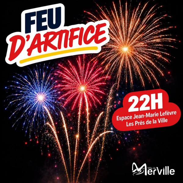 Un feu d'artifice à l'occasion des journées du patrimoine à Merville