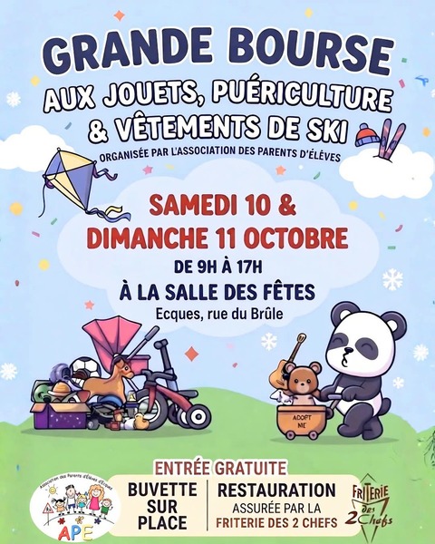Des bourses aux jouets ces samedi 10 et dimanche 11 octobre à Ecques