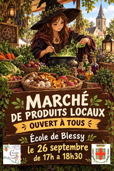 Marché de produits locaux ce samedi 26 septembre à Blessy