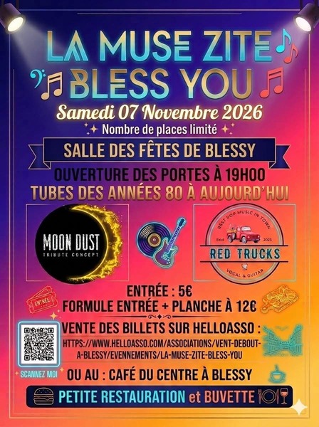 La muse zite Bless you ce samedi 7 novembre à Blessy