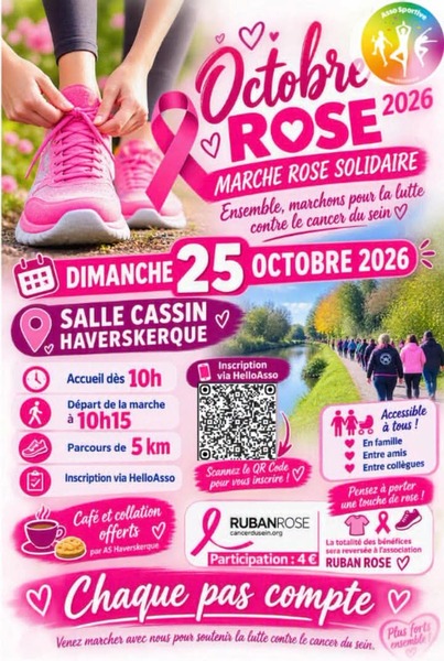 Octobre rose ce dimanche 25 septembre à Haverskerque