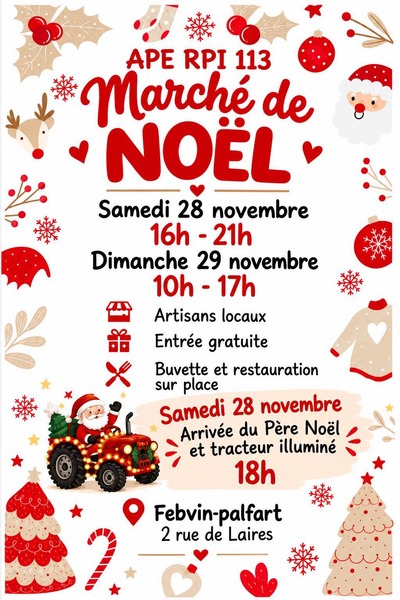 Le marché de Noel du RPI de Febvin Palfart