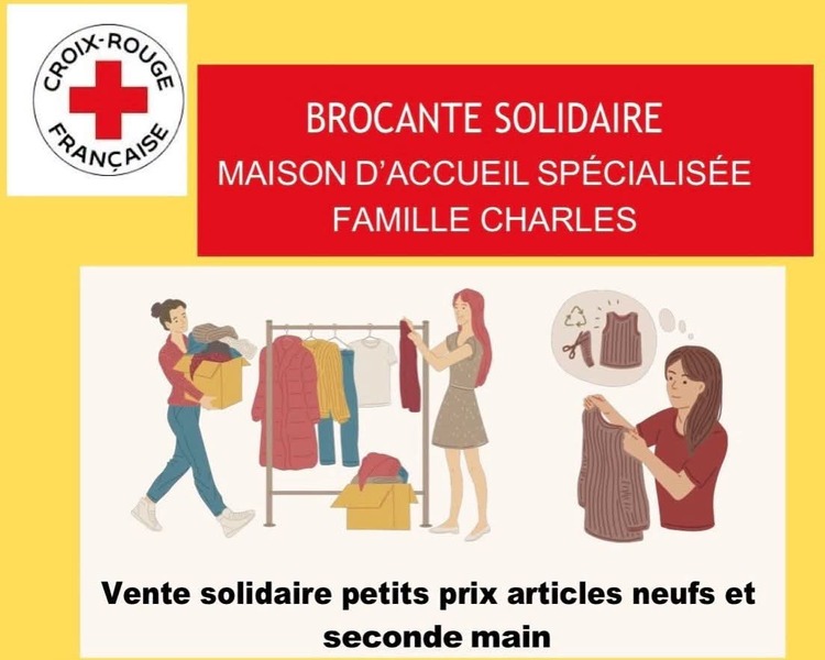 Brocante solidaire à la maison d'accueil spécialisée famille Charles de Lillers