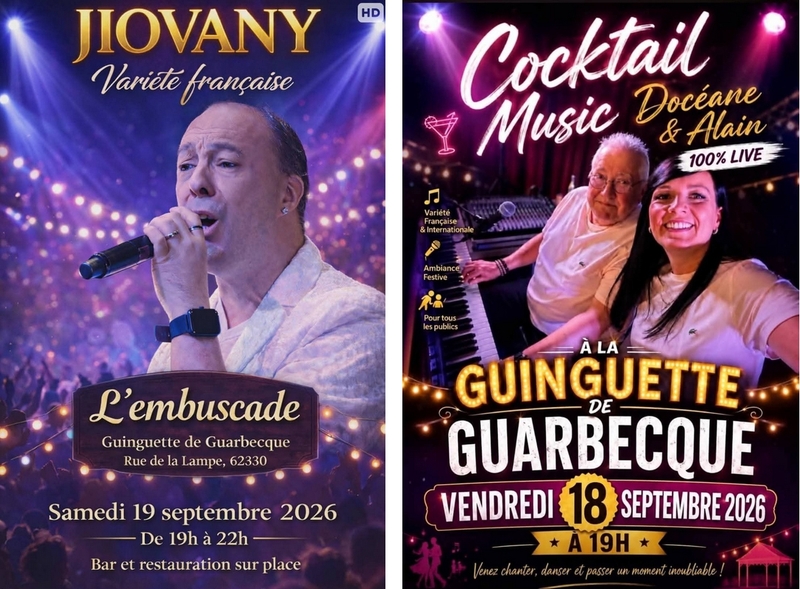 Deux concerts à la guinguette de Guarbecque ce samedi 19 et dimanche 20 septembre à Guarbecque
