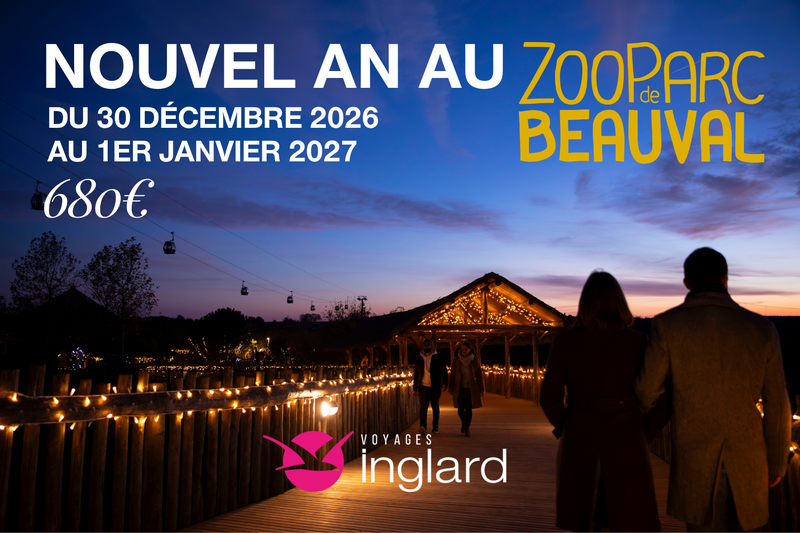 La nouvelle année au parc du Zoo de Beauval avec les voyages Inglard