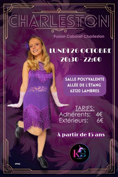 Stage de Charleston à Lambres ce lundi 26 octobre