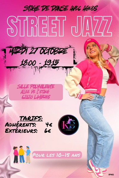 Stage Street Jazz ce mardi 27 octobre à Lambres