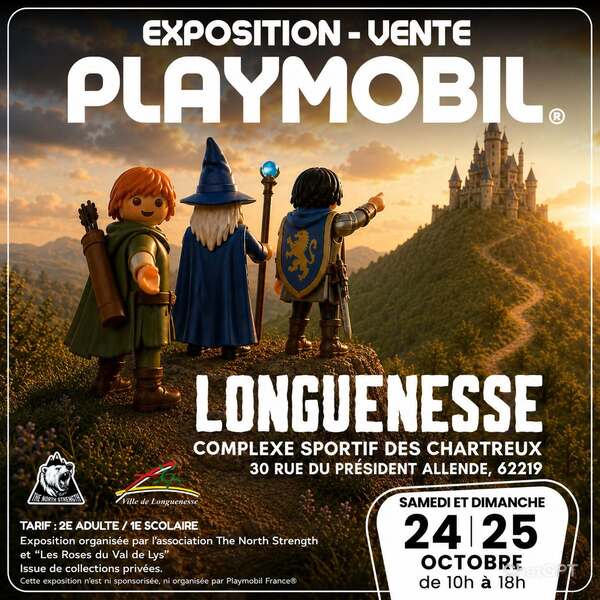 Une exposition de Playmobil ces samedi 24 et dimanche 25 octobre à Longuenesse
