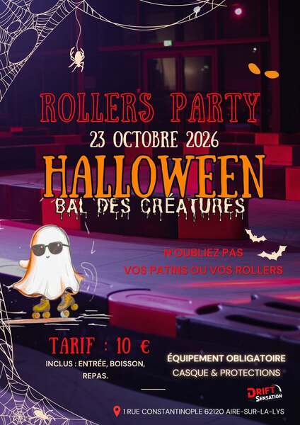 Rollers party ce samedi 23 octobre chez Drift sensation à Aire sur la Lys