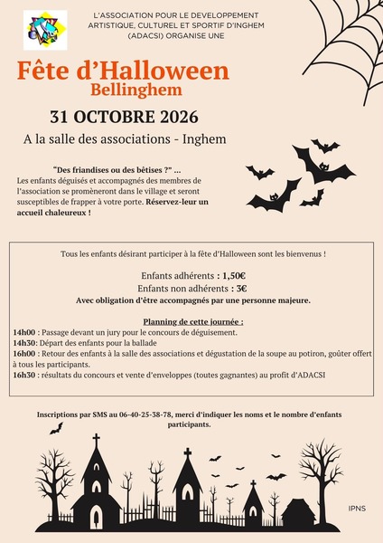 Un défilé et des concours pour halloween à Bellinghem