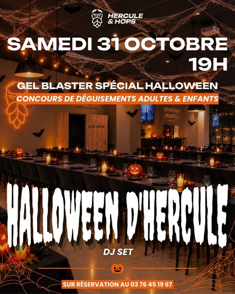 Une soirée halloween ce samedi 31 octobre chez Hercule et hops de Blaringhem
