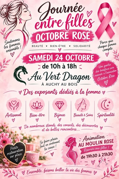 Journée entre filles au Vert Dragon d'Auchy Au bois ce samedi 24 octobre