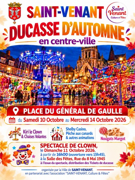 Ducasse d'automne du samedi 10 au 14 octobre à Saint Venant