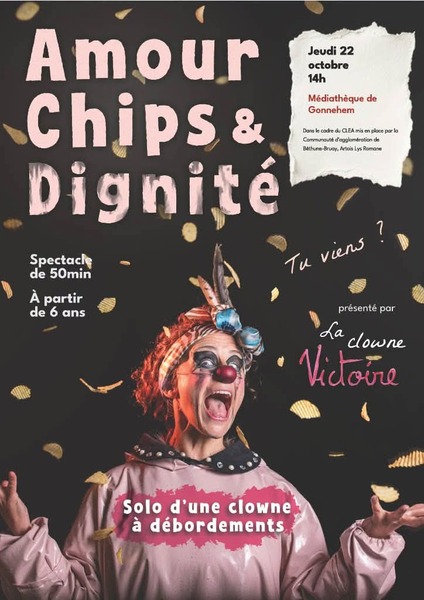 Amour chips et dignité ce jeudi 22 octobre à partir de 14h à la médiathèque de Gonnehem