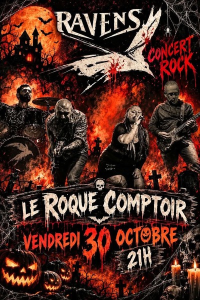 Concert Rock avec Ravens ce vendredi 30 octobre