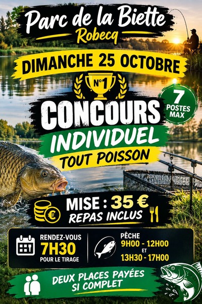 Un concours de pêche ce dimanche 25 octobre à Robecq