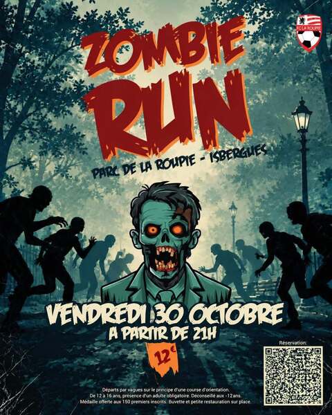 Zombie run, première édition au parc de la Roupie avec le club de foot ce vendredi 30 OCTOBRE