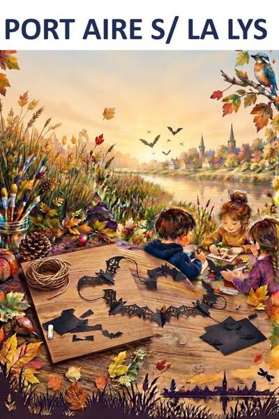Atelier port avec mission Chauves-souris : les gardiennes de la nuit ! (6-10 ans) au port de plaisance de la ville d'Aire sur la Lys