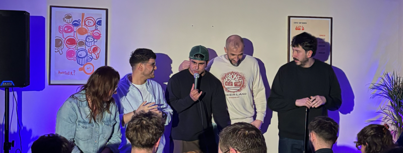 Un spectacle la Rumeur Comedy au port de plaisance de la ville d'Aire sur la Lysce vendredi 6 novembre au soir